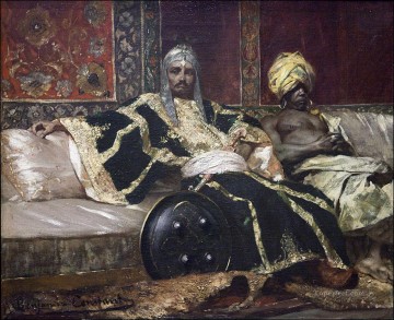 Janissaire et eunuque Jean Joseph Benjamin Constant Araber Oil Paintings